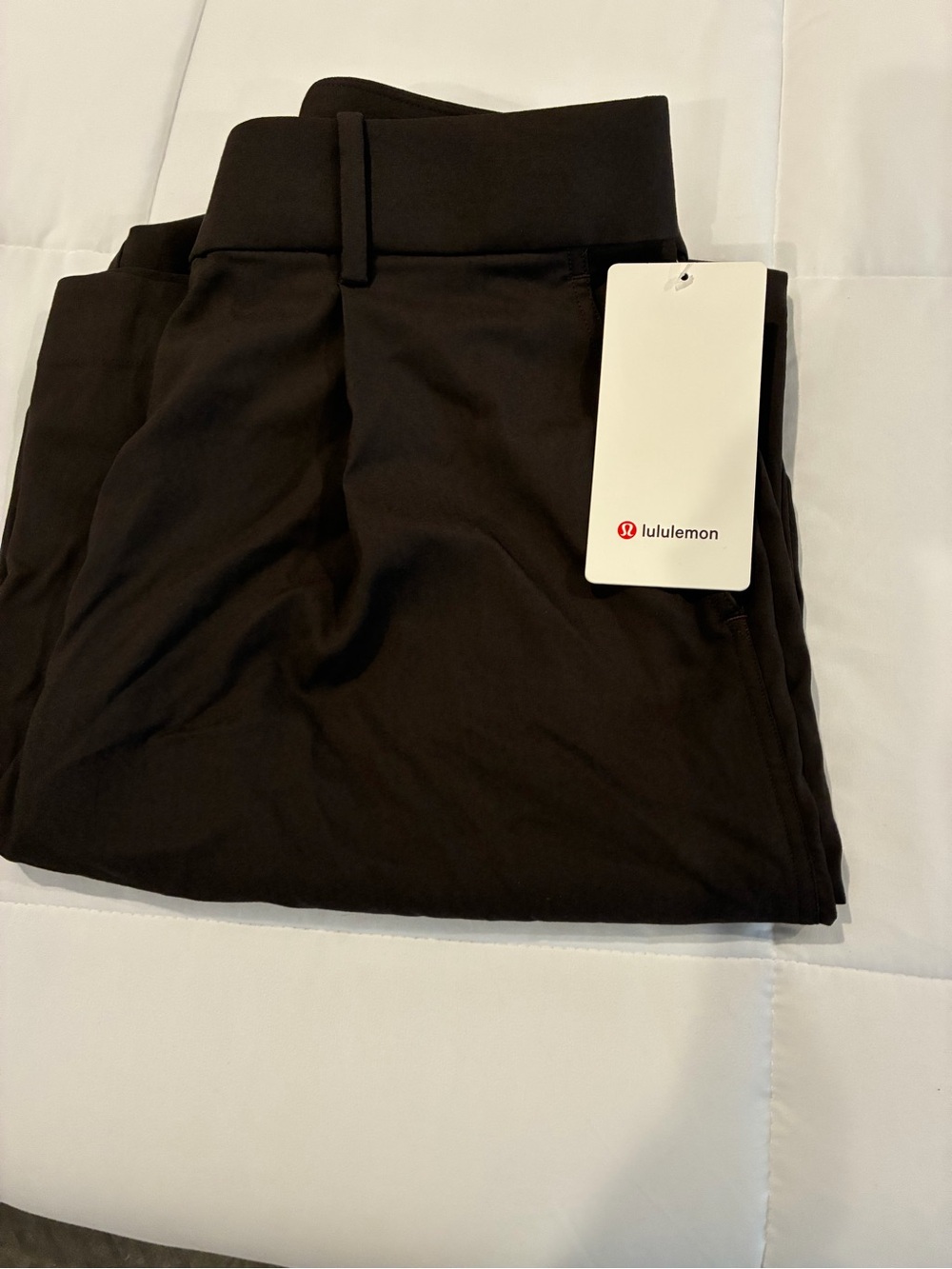 Lululemon Brown pleated wide leg Pants